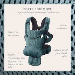 BabyBjörn Porte Bébé Move Mesh 3D Anthracite -Djeco Magasin 5Bbabybjorn5D porte bebe move 1