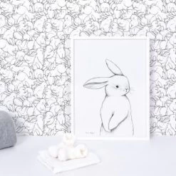 Affiche Lapin De Face (30 X 40 Cm) -Djeco Magasin affiche lapin de face 30 x 40 cm 3