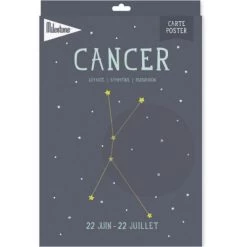 MILESTONE Affiche Signe Astrologique Cancer (21,4 X 32,5 Cm) -Djeco Magasin affiche signe astrologique cancer 21 4 x 32 5 cm 3