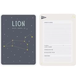 MILESTONE Affiche Signe Astrologique Lion (21,4 X 32,5 Cm)