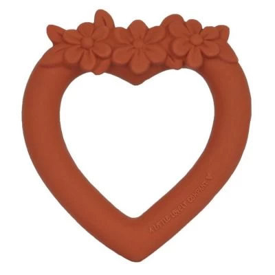 A Little Lovely Company Anneau De Dentition En Caoutchouc Coeur Terracotta 1 A Little Lovely Company Anneau De Dentition En Caoutchouc Coeur Terracotta