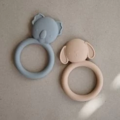 Mushie Anneau De Dentition En Silicone Dog -Djeco Magasin anneau de dentition en silicone dog 5