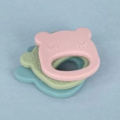 Anneau De Dentition En Silicone Ours Vert -Djeco Magasin anneau de dentition en silicone ours vert 4