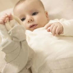 Anneau De Dentition Lin Français Greige -Djeco Magasin anneau de dentition lin francais greige 3