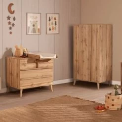 Armoire 2 Portes Martha Finition Chêne -Djeco Magasin armoire 2 portes martha finition chene 4