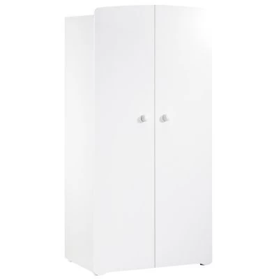 Armoire 2 Portes New Basic Boutons Boule Blanc 1 Armoire 2 Portes New Basic Boutons Boule Blanc