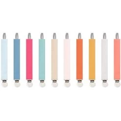 Attache Sucette Bleue Pastel (personnalisable) -Djeco Magasin attache sucette bleue pastel personnalisable 4