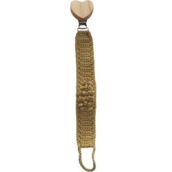 Attache Sucette En Crochet Kiwi