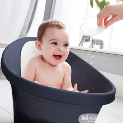 Baignoire Bébé Ergonomique Bleu Nuit 2 Baignoire Bébé Ergonomique Bleu Nuit – Image 2