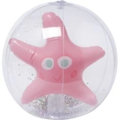 SunnyLife Ballon Gonflable 3D Ocean Treasure Rose -Djeco Magasin ballon gonflable 3d ocean treasure rose 3