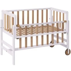 Berceau Cododo Betty Naturel Et Blanc (45 X 90 Cm)