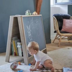 Bibliothèque Et Tableau Noir 2 En 1 Achille -Djeco Magasin bibliotheque et tableau noir 2 en 1 achille 6