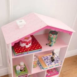 KidKraft Bibliothèque Maison De Poupée Rose -Djeco Magasin bibliotheque maison de poupee rose 4