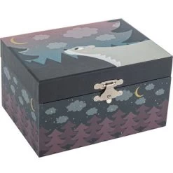 Trousselier Boîte à Bijoux Musicale Phosphorescente Ours Dans La Forêt