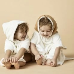 Cape De Bain Caramel (95 X 95 Cm) -Djeco Magasin cape de bain caramel 95 x 95 cm 6