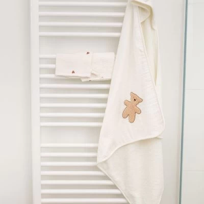 Childhome Cape De Bain + Gant En Mousseline Teddy Beige (80 X 80 Cm) 7 Childhome Cape De Bain + Gant En Mousseline Teddy Beige (80 X 80 Cm) – Image 7