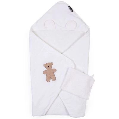 Childhome Cape De Bain + Gant En Mousseline Teddy Beige (80 X 80 Cm) 1 Childhome Cape De Bain + Gant En Mousseline Teddy Beige (80 X 80 Cm)