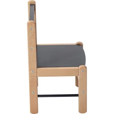 Chaise Basse En Bois Louise Hybride Anthracite 4 Chaise Basse En Bois Louise Hybride Anthracite – Image 4