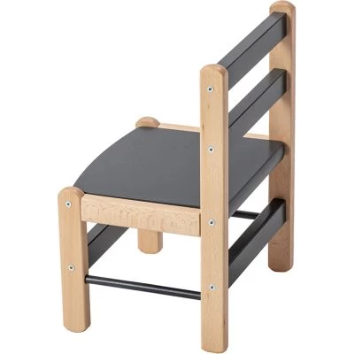 Chaise Basse En Bois Louise Hybride Anthracite 6 Chaise Basse En Bois Louise Hybride Anthracite – Image 6