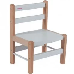 Chaise Basse En Bois Massif Louise Blanc