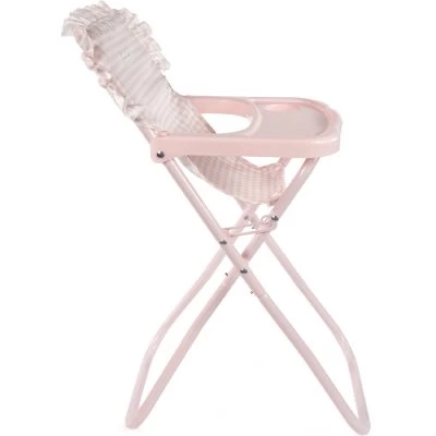 Pasito A Pasito Chaise Haute Pour Poupée Tom Vichy Rosa 3 Pasito A Pasito Chaise Haute Pour Poupée Tom Vichy Rosa – Image 3