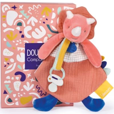 Coffret Doudou Attache Sucette Dinosaure Lou Terracotta Calinosaures 1 Coffret Doudou Attache Sucette Dinosaure Lou Terracotta Calinosaures