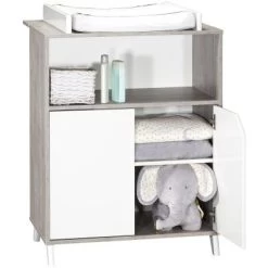 Commode à Langer Scandi Gris -Djeco Magasin commode a langer scandi gris 4