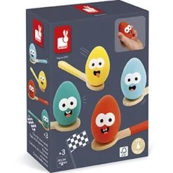 Janod Course Aux Oeufs -Djeco Magasin course aux oeufs 5