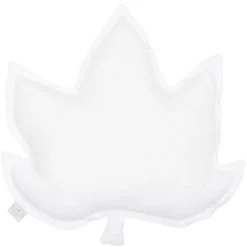 Coussin Feuille D'érable Blanc (43 Cm)