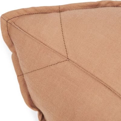 Coussin Feuille Lin Français Noisette 2 Coussin Feuille Lin Français Noisette – Image 2