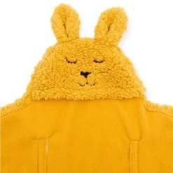 Jollein Couverture Nomade Bunny Moutarde (100 X 105 Cm) -Djeco Magasin couverture nomade bunny moutarde 100 x 105 cm 4