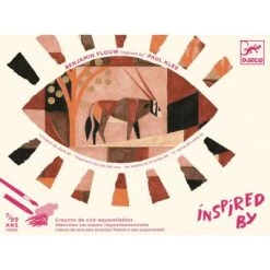 Djeco Crayons De Cire Aquarellables Inspired By Paul Klee