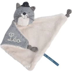 Moulin Roty Doudou Chat Fernand Les Moustaches (personnalisable)
