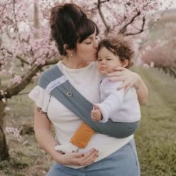 Echarpe De Portage D'appoint Hop'la Menthe (taille M 38/40) -Djeco Magasin echarpe de portage d appoint hop la menthe taille m 38 40 4