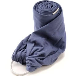 Echarpe De Portage My Sling Sans Noeud En Jersey Coton Bio Bleu
