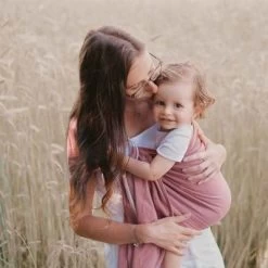 Echarpe De Portage Sling Sans Noeud Tissé En Coton Bio Terracotta -Djeco Magasin echarpe de portage sling sans noeud tisse en coton bio terracotta 6