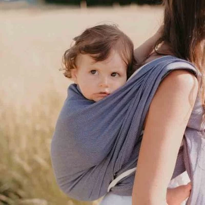 Echarpe De Portage Tissée En Coton Bio Bleu Cobalt (4,60 M) 2 Echarpe De Portage Tissée En Coton Bio Bleu Cobalt (4,60 M) – Image 2