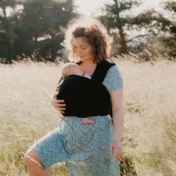 Echarpe De Portage Tissée En Coton Bio Noir (4,60 M) -Djeco Magasin echarpe de portage tissee en coton bio noir 4 60 m 3