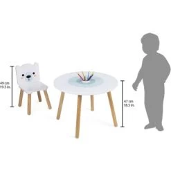 Janod Ensemble Table Et 2 Chaises Banquise -Djeco Magasin ensemble table et 2 chaises banquise 9