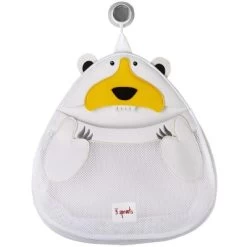 3 Sprouts Filet De Rangement Jouets De Bain Ours Polaire