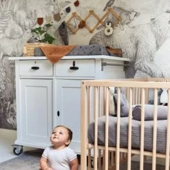 Jollein Housse De Matelas à Langer Spot Storm Grey Gris (50 X 70 Cm) -Djeco Magasin housse de matelas a langer spot storm grey gris 50 x 70 cm 3