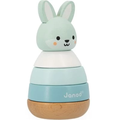 Janod Jeu à Empiler En Bois Lapin WWF 3 Janod Jeu à Empiler En Bois Lapin WWF – Image 3