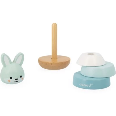 Janod Jeu à Empiler En Bois Lapin WWF 5 Janod Jeu à Empiler En Bois Lapin WWF – Image 5