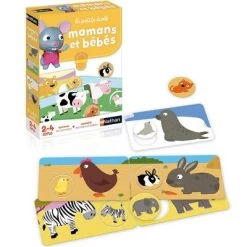 Nathan Jeu éducatif Mamans Et Bébés (24 Pièces) -Djeco Magasin jeu educatif mamans et bebes 24 pieces 3