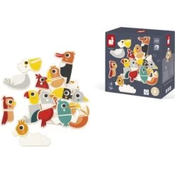 Janod Jeu Magnétique Mix And Match Oiseaux (24 Pièces) -Djeco Magasin jeu magnetique mix and match oiseaux 24 pieces 5