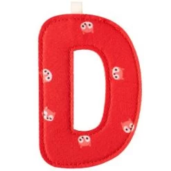 Lilliputiens Lettre En Tissu à Suspendre D (9,5 Cm)