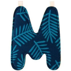 Lilliputiens Lettre En Tissu à Suspendre Réversible M (9,5 Cm)