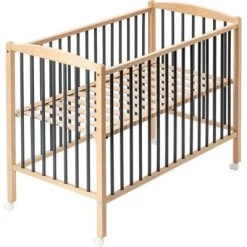 Lit à Barreaux En Bois Arthur Hybride Anthracite (60 X 120 Cm) 10 Lit à Barreaux En Bois Arthur Hybride Anthracite (60 X 120 Cm) -Djeco Magasin lit a barreaux en bois arthur hybride anthracite 60 x 120 cm 3