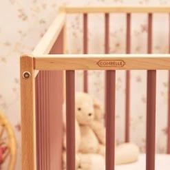 Lit à Barreaux En Bois Arthur Hybride Vieux Rose (60 X 120 Cm) -Djeco Magasin lit a barreaux en bois arthur hybride vieux rose 60 x 120 cm 3