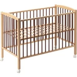 Lit à Barreaux En Bois Arthur Hybride Vieux Rose (60 X 120 Cm) -Djeco Magasin lit a barreaux en bois arthur hybride vieux rose 60 x 120 cm 7